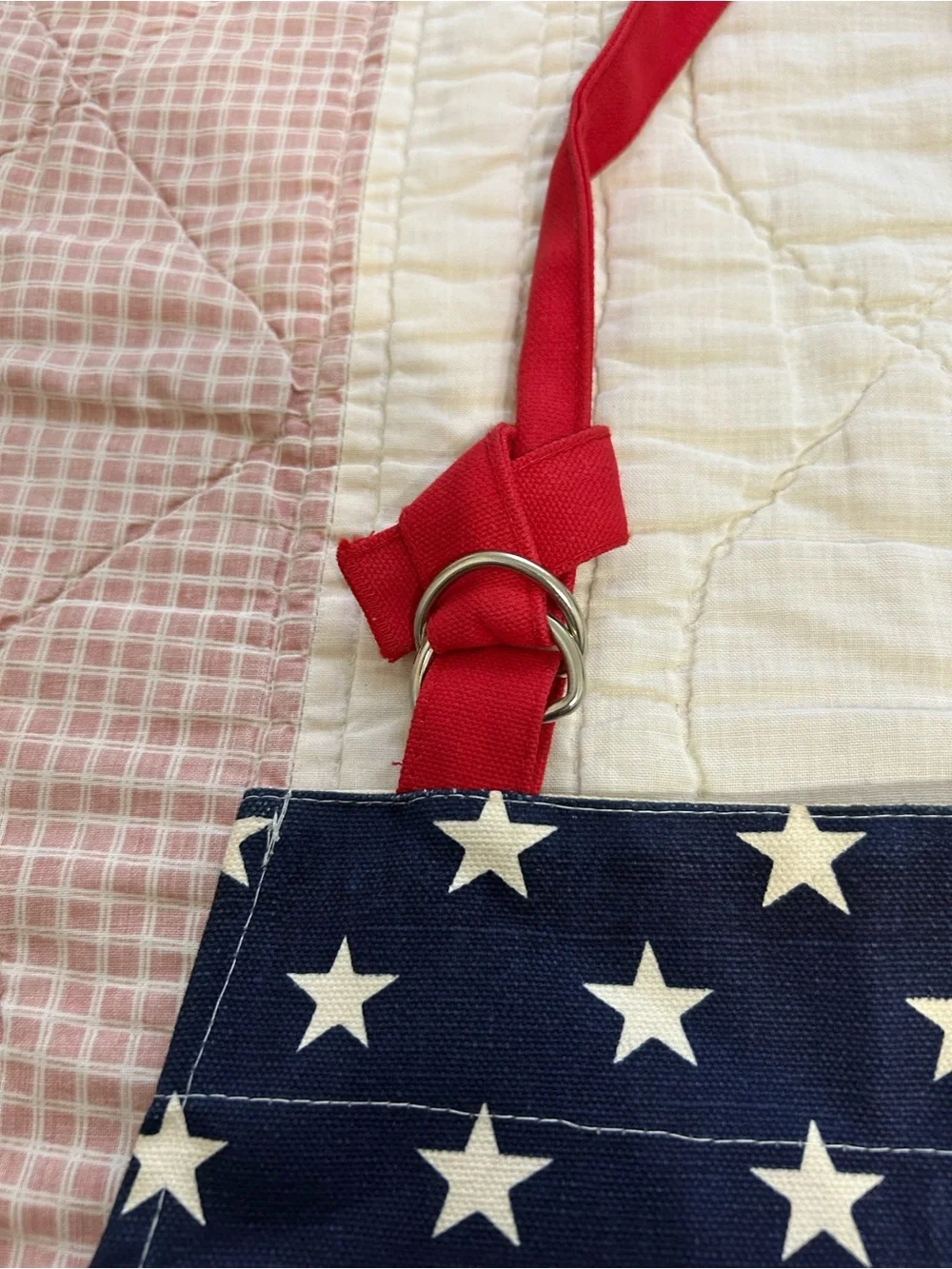 Kay Dee Designs Patriotic Star & Stripe Apron with Red Ties